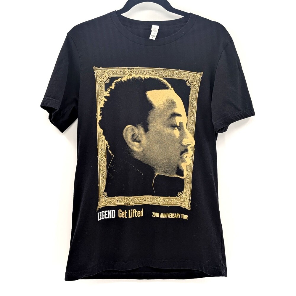 John Legend Get Lifted 20th Anniversary Black Short Sleeve T-Shirt Size Medium